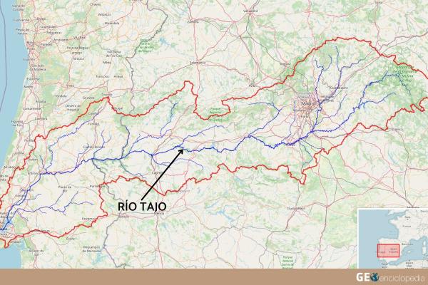 Afluentes del Tajo - ¿Cómo es el mapa con los afluentes del río Tajo? Conoce la red hidrográfica