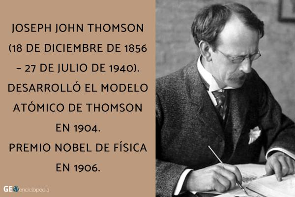 Modelo atómico de Thomson - Quién fue J.J. Thomson