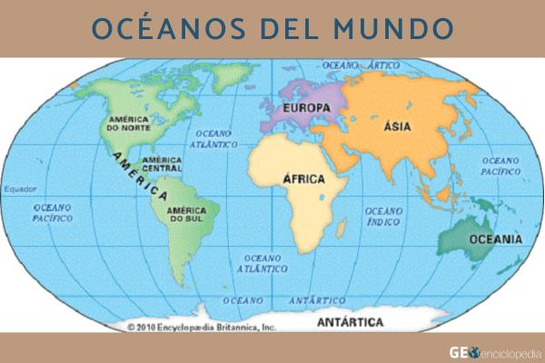 Aguas oceánicas: qué son, tipos, características, distribución y dinámica - Distribución de las aguas oceánicas 