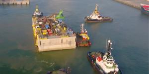 Bélgica hunde en el mar del Norte 23 bloques de hormigón de 22.000 toneladas: así será la primera isla energética del mundo