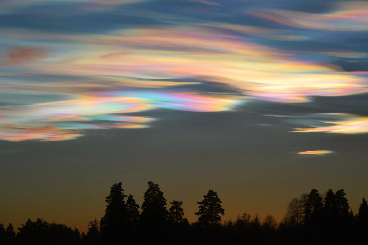 Nubes iridiscentes: qué son y su formación