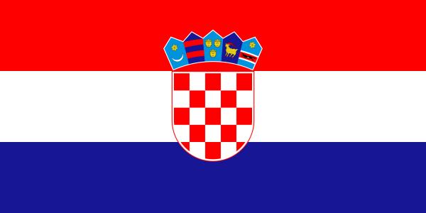 Banderas de Europa con nombres y capitales - Croacia - Zagreb