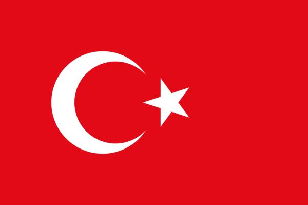Banderas de Europa con nombres y capitales - Turquía - Ankara