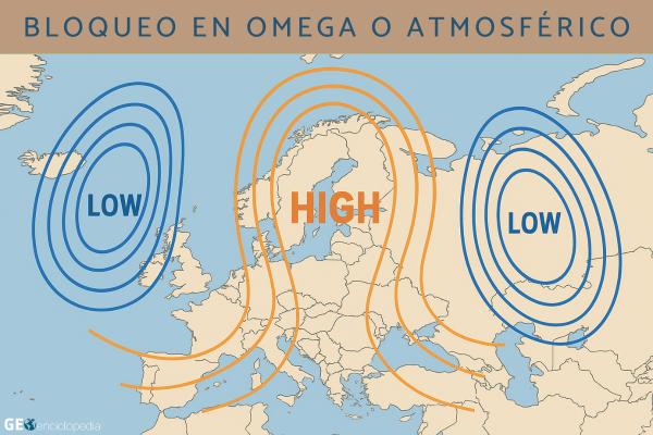 Bloqueo en Omega o bloqueo atmosférico: qué es, cómo se forma y consecuencias