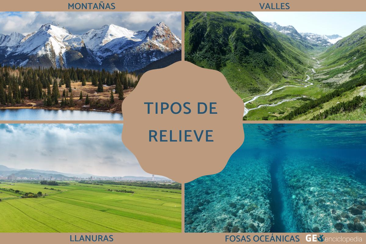 Tipos de relieve y sus características