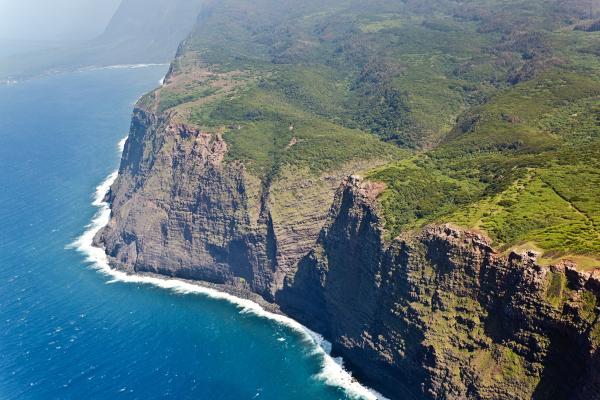 Los acantilados más altos del mundo - Acantilados de Kalaupapa – Hawái, EE. UU.