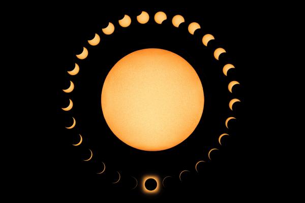 Eclipse solar híbrido: qué es y cómo verlo - Diferencia entre un eclipse solar híbrido, total, parcial y anular