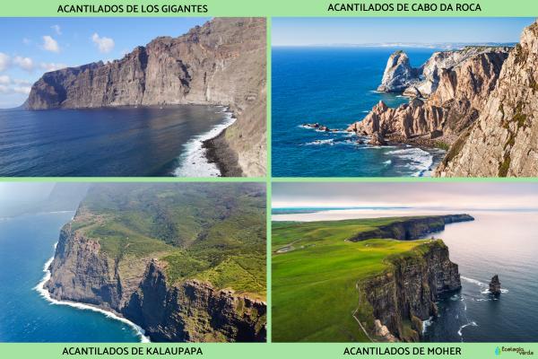Acantilado: qué es, tipos, cómo se forma y ejemplos - ¿Cuáles son los acantilados más famosos?