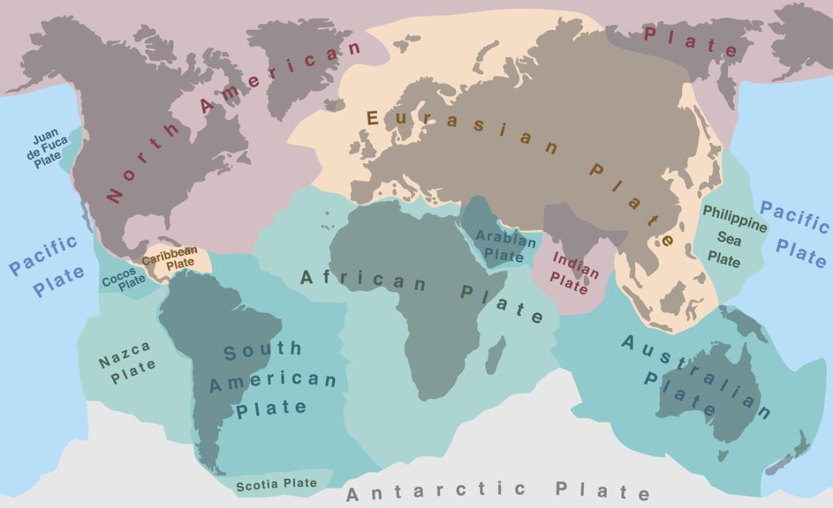 Qué son las placas tectónicas