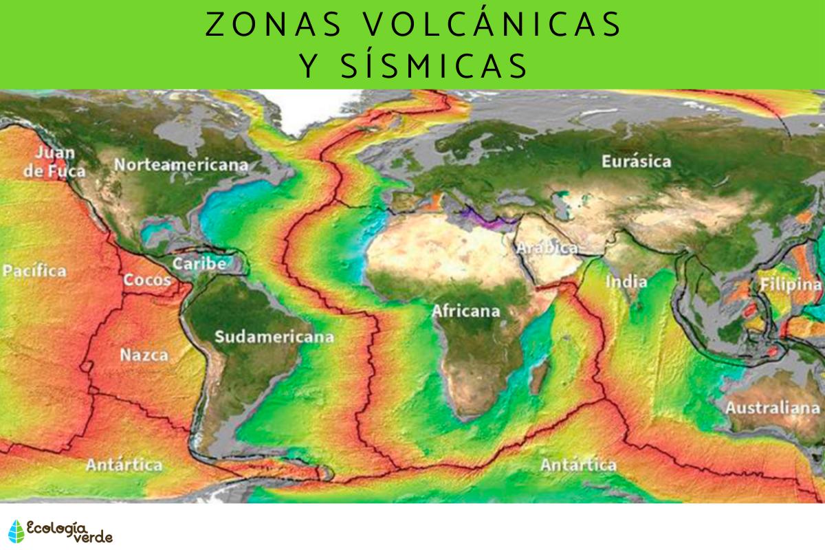 Regiones volcánicas y sísmicas del mundo