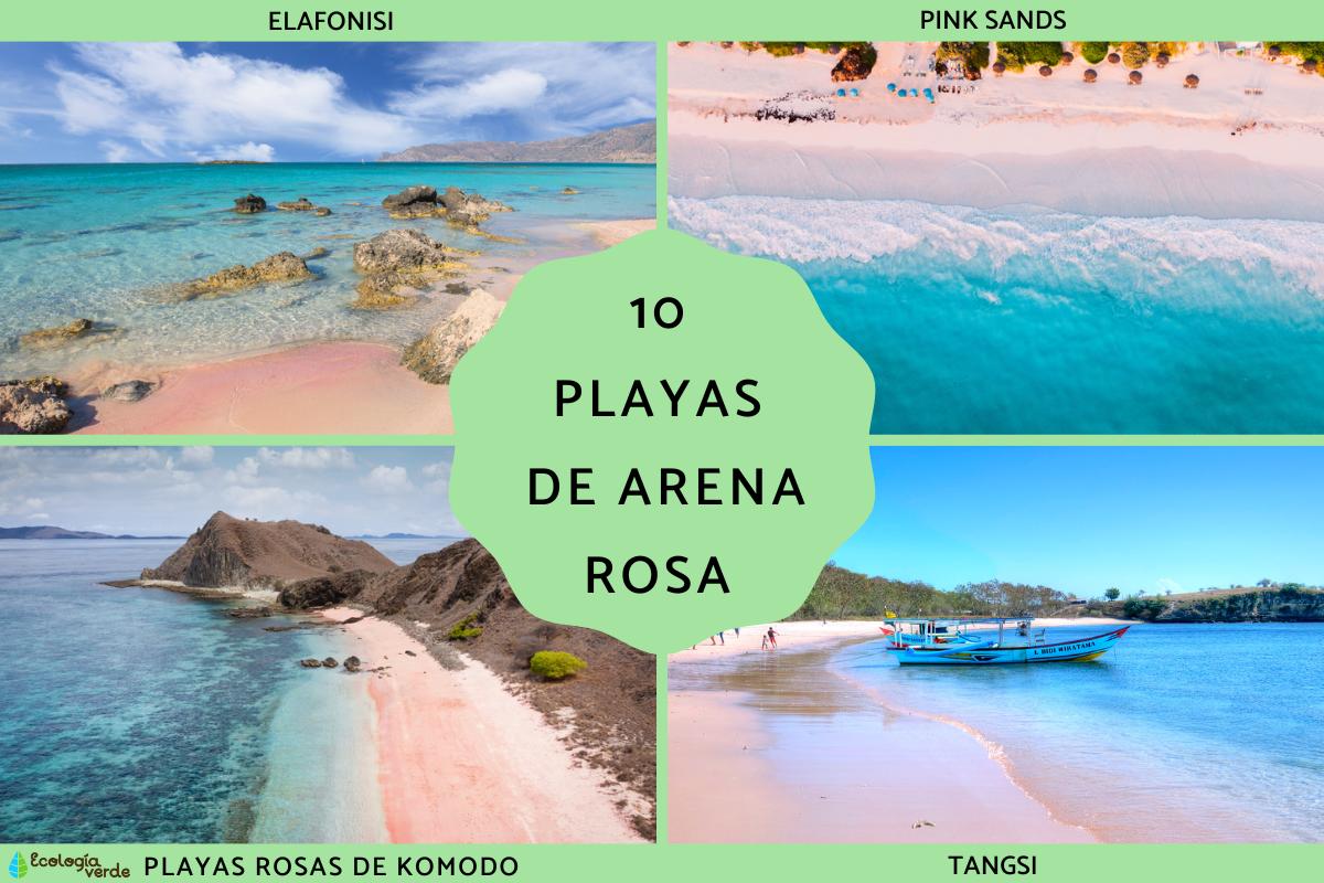 Las playas de arena rosa más bonitas
