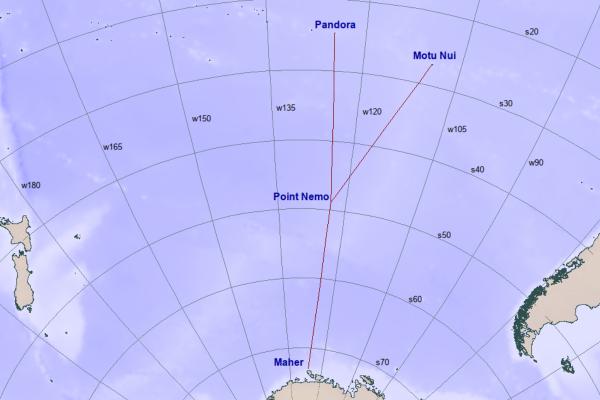 Punto Nemo: qué es, dónde está en el mapa, qué hay y animales - Dónde está el Punto Nemo en el mapa