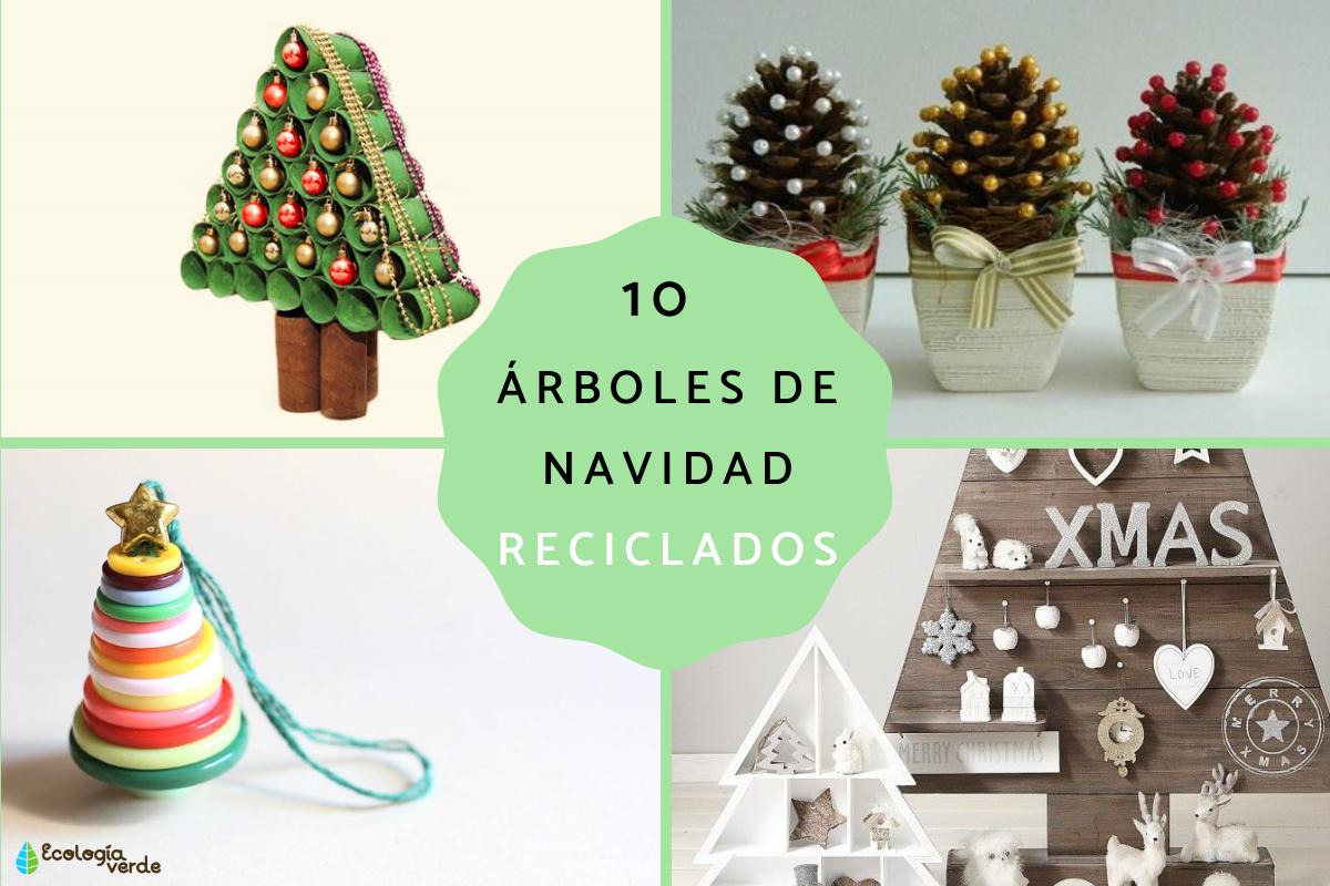 Árboles de Navidad reciclados