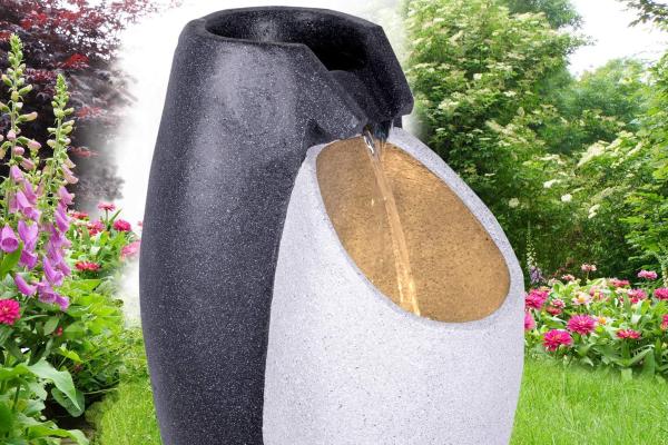Las mejores fuentes de piedra para jardín baratas - Fuente AMUR Gemelos