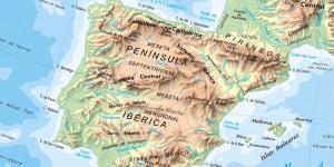 Relieve de España: mapa, unidades y ejemplos