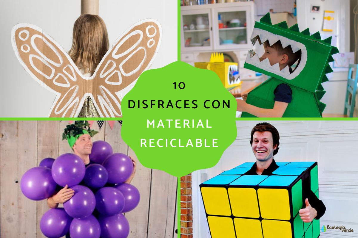 Disfraces con material reciclado