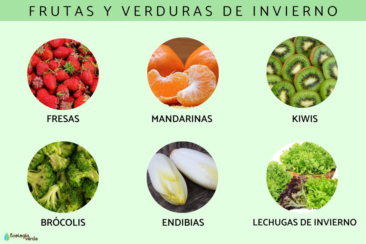 Frutas y verduras de invierno