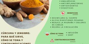 Cúrcuma y jengibre: para qué sirve, cómo se toma y contraindicaciones