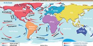 Corrientes marinas: qué son y tipos
