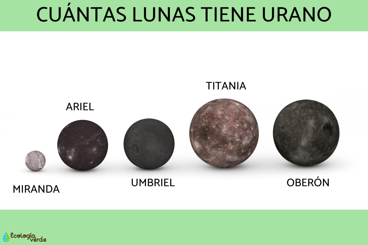 Cuántas lunas tiene Urano